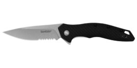 KERSHAW SHORELINE SERR 3" BLK STNWSH