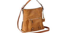 BULLDOG HOBO ANNA PURSE COGNAC