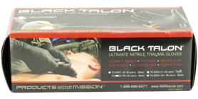 NAR GLOVES BLACK NITRILE MED 50 PAIR