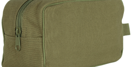CANVAS TOILETRY KIT - OLIVE DRAB